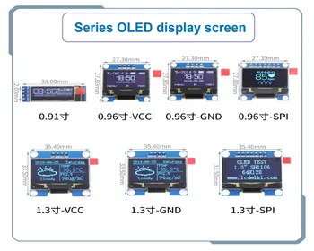 0,96 дюймов IIC SPI Последовательный 4Pin Белый/Синий/OLED Дисплей Модуль SSD1306 ЖК-Экран Плата для Arduino