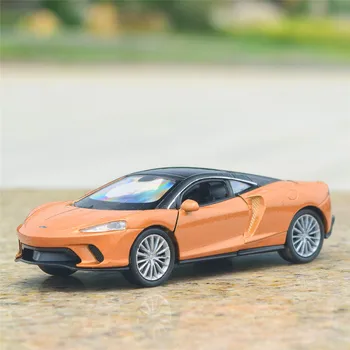 1:36 Модель Спортивного автомобиля Из сплава McLaren GT С Высокой Имитацией, Изготовленная на заказ, Металлическая Игрушка, Откидные Транспортные Средства, Коллекция Моделей автомобилей, Подарки Для детей