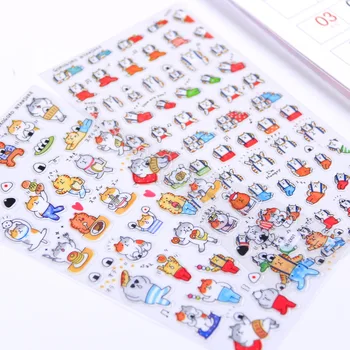 1 комплект / 1 лот Канцелярских наклеек Kawaii Cute cat Декоративные наклейки для мобильных устройств, наклейки для скрапбукинга DIY Craft