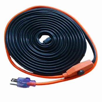 1 шт. 9-футовый тепловой кабель для воды, металлическая пластиковая труба, защита трубопровода от замерзания, нагревательный провод из ПВХ, кабель из углеродного волокна