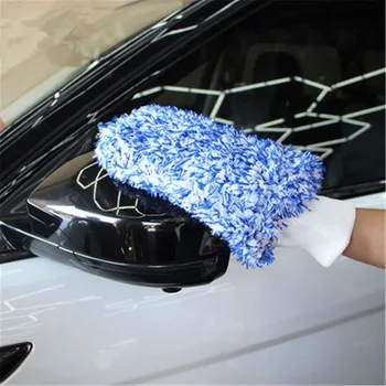 1 шт. Максимальная рукавица, ткань для автомойки высокой плотности, Сверхпоглощающая Автомобильная губка, плюшевая перчатка, полотенце для чистки из микрофибры.