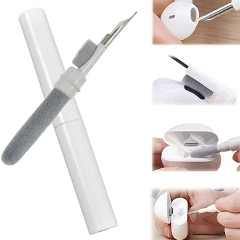 1 ШТ. Портативная ручка для чистки штекера для наушников Bluetooth, Затычка для ушей, Ручка для пыли, Набор инструментов для чистки