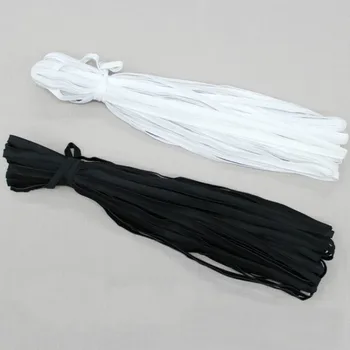 10 м/лот 10 мм Плоская Тонкая широкая эластичная резинка аксессуары для одежды нейлоновая тесьма аксессуары для шитья одежды черный белый