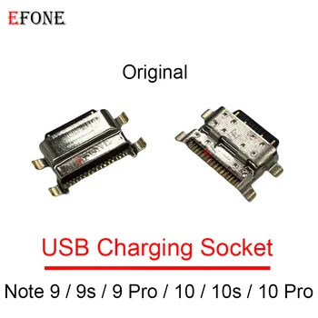 10 Шт. Для Xiaomi Mi 8 Lite Для Redmi Note 9 Pro 9 S/10 Pro 10 S USB Порт Для Зарядки Док-станция Разъем Зарядного Устройства Гнездо