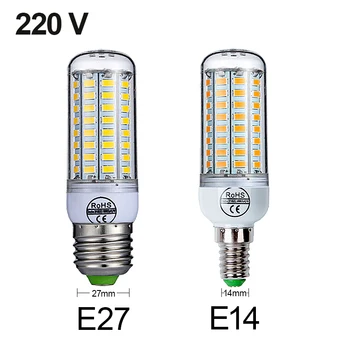 10шт Светодиодная Лампа E27 Светодиодная Лампа 220V Светодиодная Лампа Теплый Белый Холодный Белый E14 для Гостиной