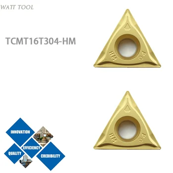 10шт токарных пластин TCMT16T304-HM общего назначения из цементированного карбида и металлокерамики