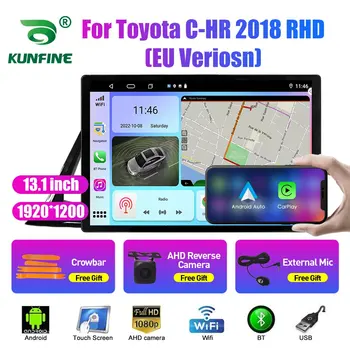 13,1-дюймовый Автомобильный Радиоприемник Для Toyota C-HR 2018 RHD EU Автомобильный DVD GPS Навигация Стерео Carplay 2 Din Центральный Мультимедийный Android Auto