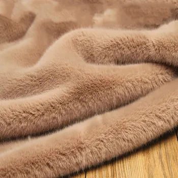 1400 г Утолщенная diy имитация меха норки плюшевая ткань для прилавка одежды homedecor новая искусственная шерстяная бархатная ткань 0,5X1,6 М