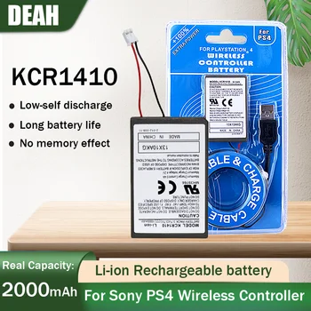 1шт 3,7 В 2000 мАч Литиевая Аккумуляторная Батарея + USB-Кабель Для Sony Gamepad PS4 PlayStatoin4 Dualshock4 V1 Беспроводной Контроллер Ячейки