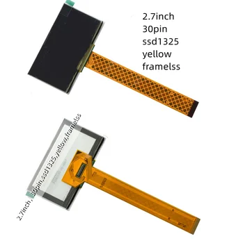 2,7-дюймовый OLED-экран 30P белого/желтого цвета с длинной микросхемой FPC SSD1325 Drive IC 128 *64