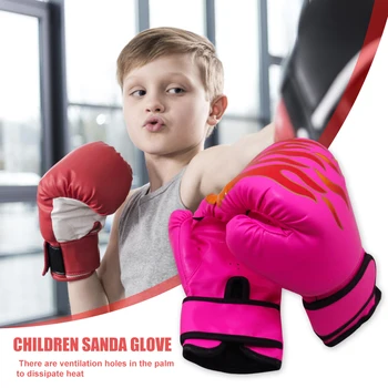 2 шт. боксерские перчатки для кикбоксинга, дышащие детские перчатки для борьбы муай тай