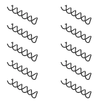20 шт. заколка-заколка для волос со спиральным закручиванием (черная)