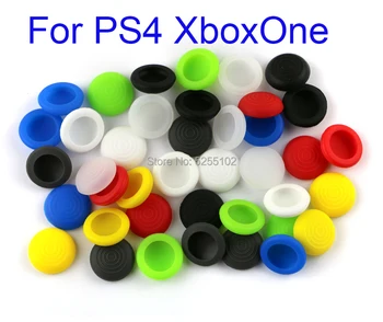 200шт Ручки для большого пальца для PS4 XBOXONE Playstation4 NS Переключатель контроллера Джойстик Крышка Силиконовая резина для PS4 XboxOne нескользящая крышка