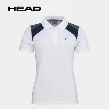2022 Head теннисная футболка женская одежда с коротким рукавом CLUB 22 Tech Polo Shirt W Женская спортивная одежда для фитнеса