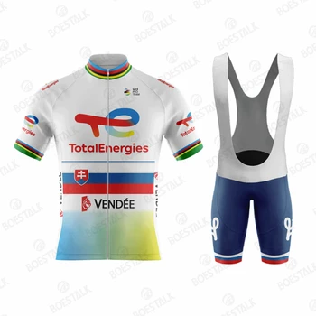 2023 Total new team Energies Велосипедная майка Peter Sagan Комплект одежды Словакии с коротким рукавом, рубашки для шоссейных велосипедов, одежда для MTB