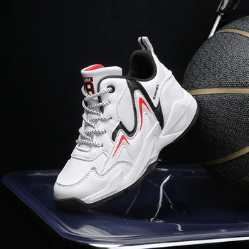 2023 Новая баскетбольная спортивная обувь для подростков, нескользящая резиновая баскетбольная обувь для мальчиков, кроссовки с высоким берцем, удобные уличные кроссовки