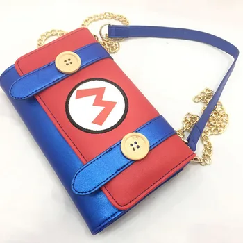 2023 Новая женская сумка серии Super Mario, элегантная сумка на одно плечо из искусственной кожи, сумки-мессенджеры на цепочке, подарки на день рождения для женщин