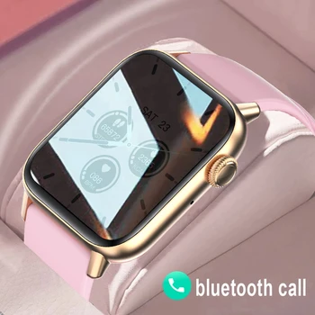 2023 Новые умные часы для женщин, часы для звонков по Bluetooth, фитнес, Водонепроницаемые Спортивные Смарт-пульсометры, Модные Женские Мужские умные часы, Женские