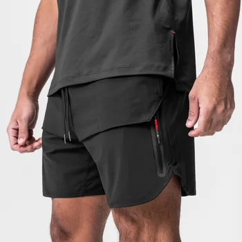 2023 Трансграничные летние мужские спортивные повседневные шорты, свободные штаны для бега, фитнеса, тканые быстросохнущие штаны из полиэстера Европейского размера