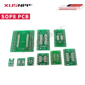 20ШТ TSSOP8 SSOP8 SOP8 к DIP8 Печатной Плате SOP-8 SOP Transfer Board DIP Pin Board Адаптер Шага
