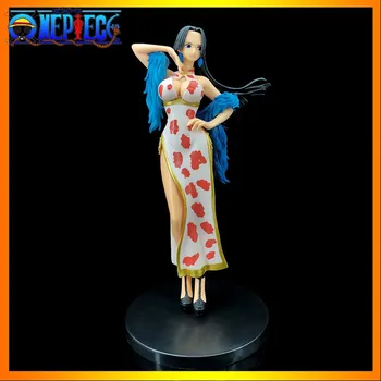24 см, цельная модель Cheongsam Boa Hancock, коллекция японского аниме с коробкой, Модель Фигурки, Детская Игрушка в подарок малышу