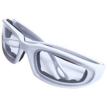2X Очков для измельчения лука без слез, защитные очки для глаз, Кухонный гаджет, инструмент белого цвета