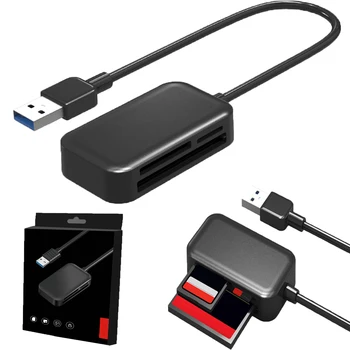 3 в 1 Устройство чтения карт USB 3.0 на SD TF CF Адаптер для чтения карт памяти Smart Cardreader Высокоскоростной флэш-накопитель Аксессуар для ноутбука