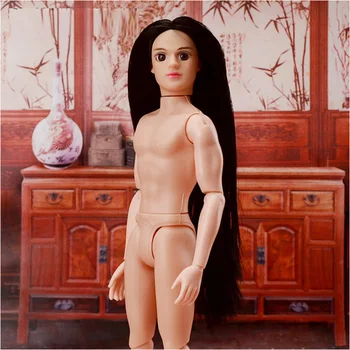 30 см Древняя Мужская кукла с длинными волосами, 14 Подвижных суставчатых Мужских кукольных тел, Обнаженное тело, Парень, Обнаженная Кукла, Детские игрушки DIY