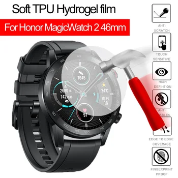 3D HD Мягкая гидрогелевая пленка из ТПУ для часов, полное покрытие, Ультратонкая защитная пленка для экрана Honor Magic Watch 2 46 мм
