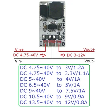 3X DD4012SA мини преобразователь постоянного тока Понижающий Регулятор напряжения В постоянном токе 5-40 В На выходе 3 В 3,3 В 4 В 5 В 6 В 7,5 В 9 В 12 В заменить AMS1117 7805 lm2596