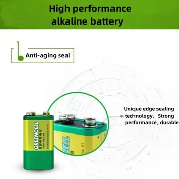 4 шт. батареек нового типа 9 В, высокоэффективных щелочных батареек, используемых для мультиметрового микрофона, электрогитары