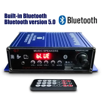 400 Вт Bluetooth 2.0 Канальный аудиоусилитель HiFi усилитель 12 В AV-усилитель Динамик с дистанционным управлением для автомобиля