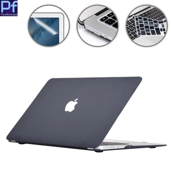 4в1 Матовый Жесткий чехол-клавиатура для Macbook Pro Retina 13 15 Для Macbook 2018 Pro 15 Air 13,3 11 12 Touch Bar A1989 A1990