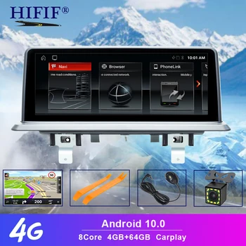 6 ГБ Android 10 Автомобильный Радиоприемник Мультимедийный Для BMW 1 Серии 120i E81 E82 E87 E88 CCC CIC Сетевое Головное устройство Стерео GPS Навигация Аудио IPS
