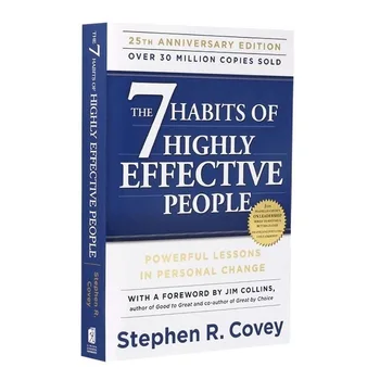 7 привычек высокоэффективных людей, Оригинальная книга Стивена Р. Кови на английском языке, книга для чтения по профессиональному менеджменту