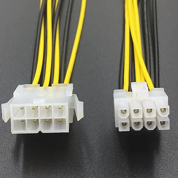 8-контактный Удлинитель Питания ATX 12V CPU EPS P4 8pin 18cm Extend Cable Wire 18AWG Источник Питания для Майнинговой Машины Bitcoin Miner