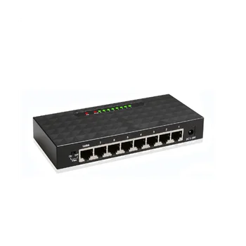 8-портовый Гигабитный Коммутатор Ethernet Smart Switcher Высокопроизводительный Сетевой Коммутатор 1000 Мбит/с RJ45 Hub Интернет-Инжектор US Plug