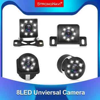 8 светодиодных автомобильных камер заднего вида 170 Градусов HD Видео Ночного видения Заднего вида Монитор автоматической парковки CCD Водонепроницаемый