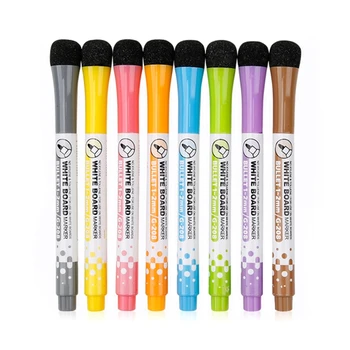 8 цветов жидкого мела, Стираемая магнитная маркерная ручка для белой доски, прямая поставка