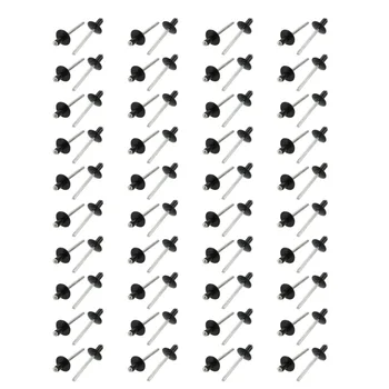 80шт Глухие Заклепки 4.8x8/12/14/ 16 мм Алюминиевые Заклепки с большим фланцем с открытым Концом Для авиационной техники Мебельной Фурнитуры