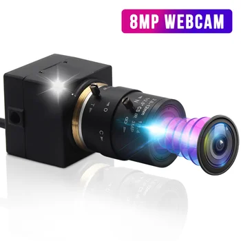 8MP 3264X2448 IMX179 CCTV USB Камера 5-50 мм с Переменным Фокусным расстоянием CS объектив Hd USB Промышленная Коробка Внутри Камеры видеонаблюдения USB Камера Веб-камера