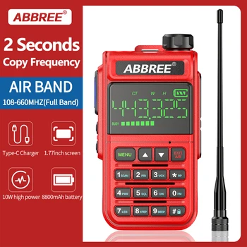 ABBREE AR-518 Air Band 108-660MHz Полнодиапазонная Частота Беспроводного Копирования 1.77 