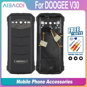 AiBaoQi 100% Абсолютно Новая крышка батарейного отсека с кабелем для снятия отпечатков пальцев для DOOGEE V30 Ремонт задней крышки Запасные Аксессуары и запчасти