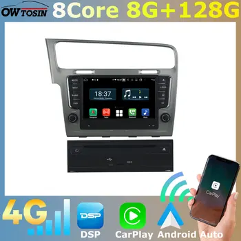Android 11 8 Core 8G + 128G GPS Навигация Радио DSP Carplay Автомобильный DVD-плеер 4G SIM LTE WiFi Для Volkswagen VW Golf 7 MK7 2012-2020