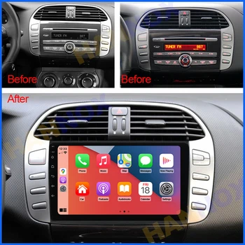 Android Автомобильный Радио Мультимедийный Видеоплеер 2 Din GPS Навигация Для Fiat Bravo 2007-2012 Авторадио Аудио Стерео Carplay 4G DVD