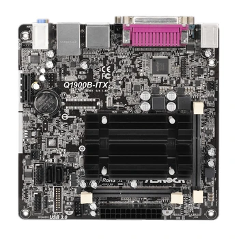 ASRock Q1900B-ITX Для четырехъядерного процессора Intel® J1900 2xDDR3 16 ГБ 2xSATA2 USB 3.1 Mini-ITX Intel 7-го поколения graphic