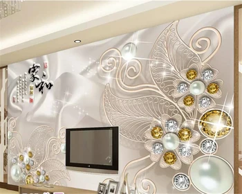 beibehang Пользовательские обои 3d фотообои ювелирные изделия в европейском стиле гостиная спальня ТВ фон обои 3d papel de parede