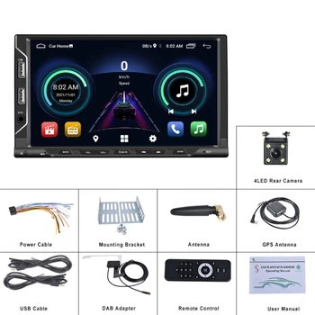 Bluetooth-совместимое радио Carplay, Автомобильный универсальный 2 Din 7-дюймовый MP3-плеер, GPS-навигация, Автоматический приемник цифрового аудио, FM-музыка
