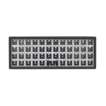 CSTC40 С программируемой механической клавиатурой RGB Наборы для поделок Type-c Печатная плата с возможностью горячей замены, черно-белый корпус, пластина для ПК, стабилизатор 2u