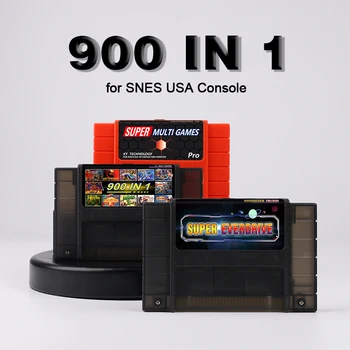 DIY 900 в 1 Супер Мультиигровая Ретро 16 Битная карта для Видеокарты SNES Картридж для Приставки США Версия Shell